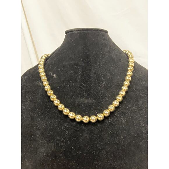 Marshall Fields Monet Beaded Gold Tone Chain Necklace & Bracelet Lot of 3 w/ Box - Picture 9 of 12